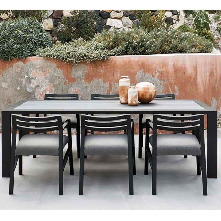 Table de Jardin Rectangulaire en Métal - NIDO - INCITTA
