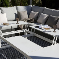 Table basse modulable en aluminium avec 3 plateaux - FERMO - TRESI