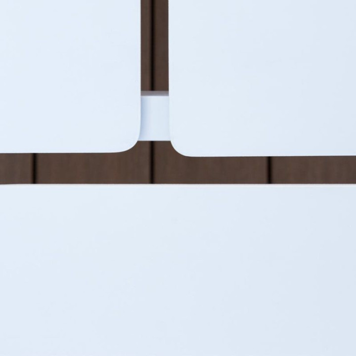 Table basse modulable en aluminium avec 3 plateaux - FERMO - TRESI - lemobilierdejardin.fr