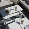 Table basse en aluminium avec 4 plateaux - FERMO - lemobilierdejardin.fr