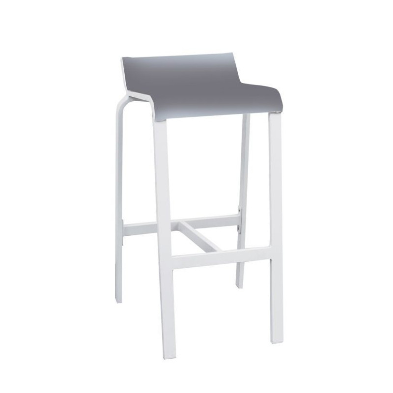 Tabouret Haut Aluminium d’extérieur - LUIS - lemobilierdejardin.fr