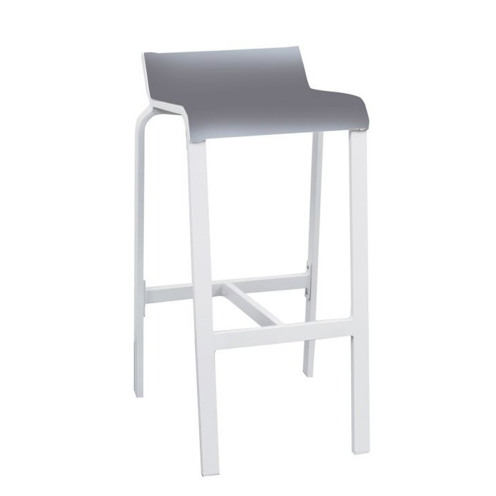 Tabouret Haut Aluminium d’extérieur - LUIS - lemobilierdejardin.fr
