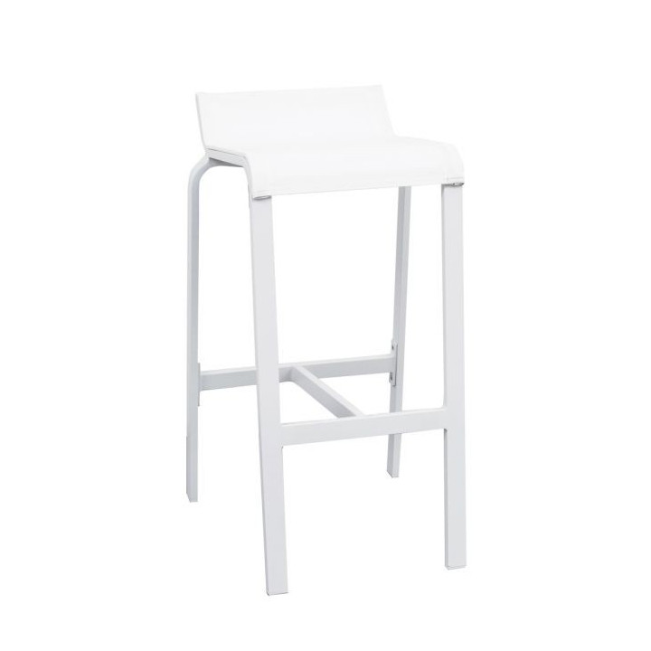 Tabouret Haut Aluminium d’extérieur - LUIS - lemobilierdejardin.fr