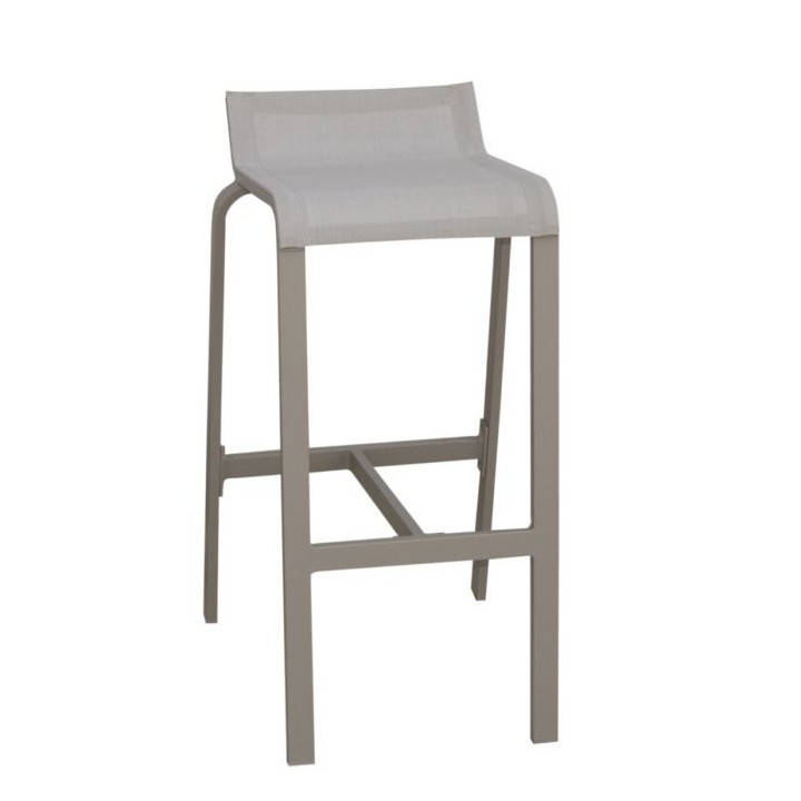 Tabouret Haut Aluminium d’extérieur - LUIS - lemobilierdejardin.fr
