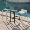Tabouret Haut Aluminium d’extérieur - LUIS - lemobilierdejardin.fr