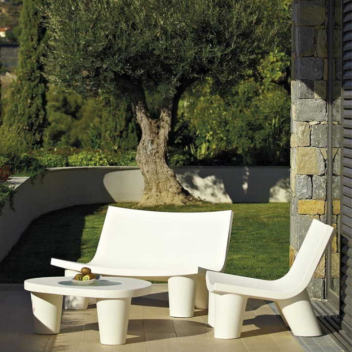 Canapé de jardin 2 places - Low Lita - Slide