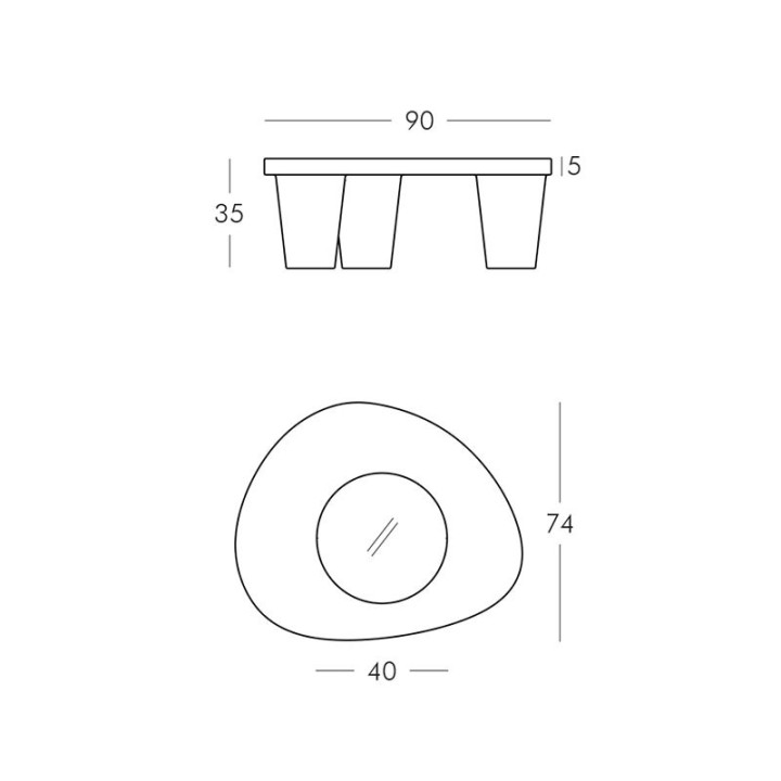 Table basse - Low Lita - Slide