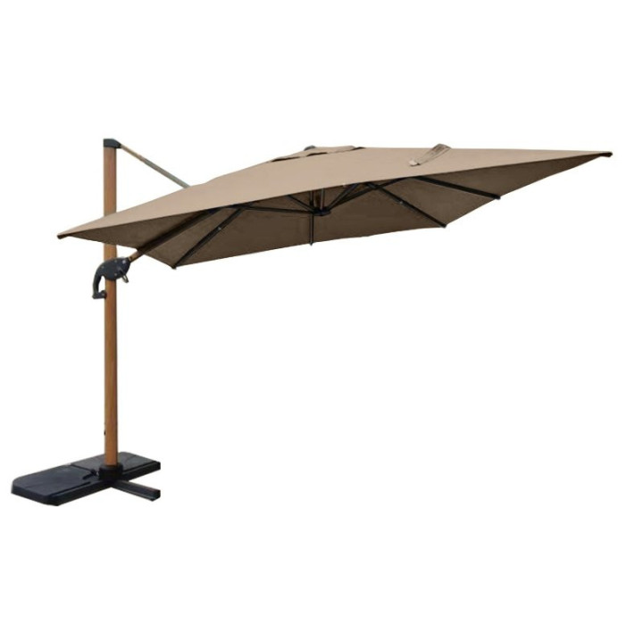 Parasol excentré orientable 3x3m - lemobilierdejardin.fr