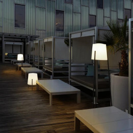 Lampadaire moderne et design 3 en 1 - BARCINO - lemobilierdejardin.fr