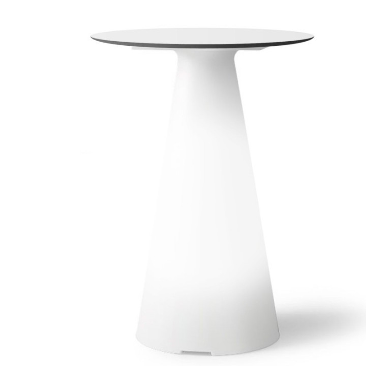Mange debout lumineux avec plateau rond Ø60 - TIFFANY - LYXO