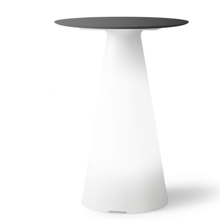 Mange debout lumineux avec plateau rond Ø60 - TIFFANY - LYXO