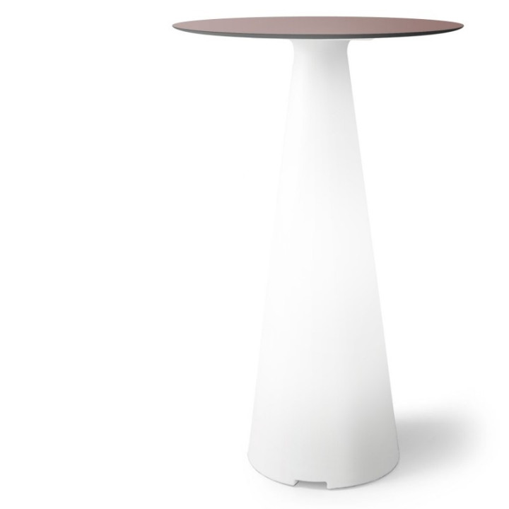 Mange debout lumineux avec plateau rond Ø70 - TIFFANY - LYXO
