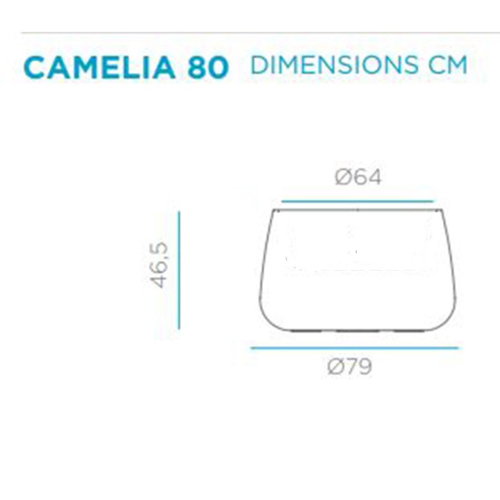 Pot de fleurs - CAMELIA 80 - Newgaden