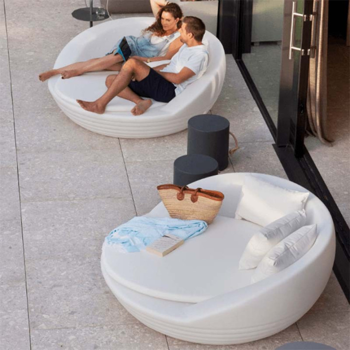 Bain de soleil avec matelas et coussins - FORMENTERA - Newgarden
