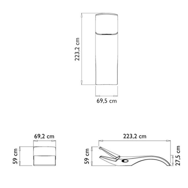 Bain de soleil design réglable - ZOE - myyour