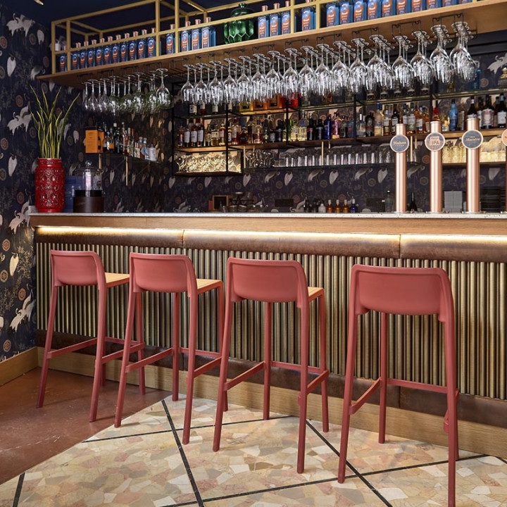 Tabouret de bar empilable - ATTIC - EZPELETA