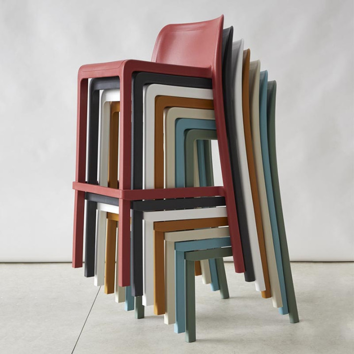 Tabouret de bar empilable - ATTIC - EZPELETA