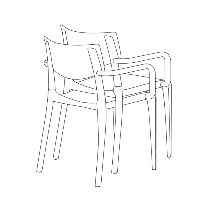 Fauteuil empilable - TOWN - EZPELETA