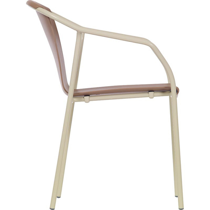Chaise à bras empilable - ROD - EZPELETA