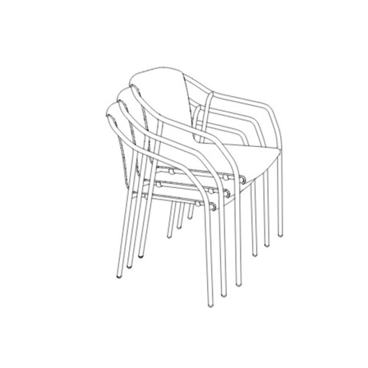 Chaise empilable - ROD - EZPELETA