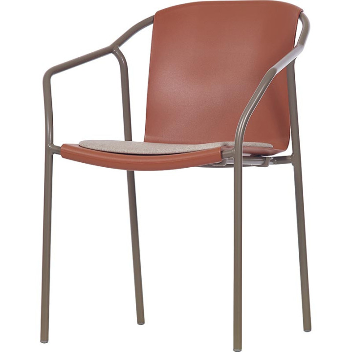 Chaise avec assise empilable - ROD PAD - EZPELETA