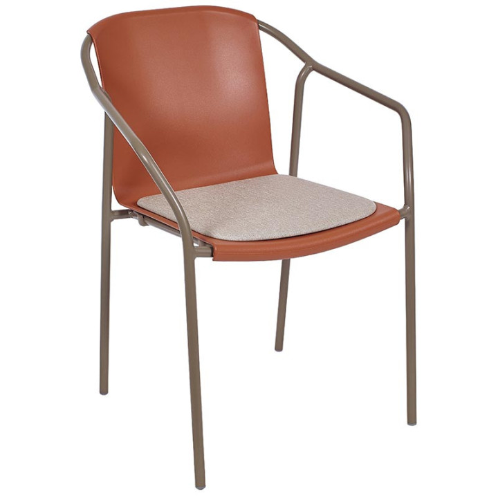Chaise avec assise empilable - ROD PAD - EZPELETA