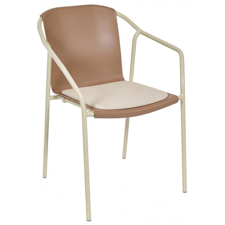 Chaise avec assise empilable - ROD PAD - EZPELETA