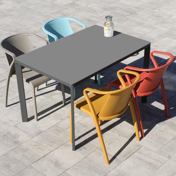 Table de repas d'intérieur et d'extérieur - MEET 120X80 - EZPELETA