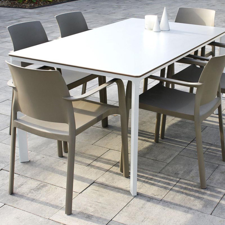 Ensemble table et chaise de jardin 6 personnes - MEET + DOCK - EZPELETA