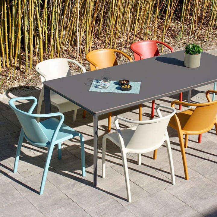 Ensemble table et chaise de jardin 8 personnes - MEET + FADO - EZPELETA