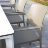Ensemble table et chaise de jardin 8 personnes - MEET + DOCK - EZPELETA