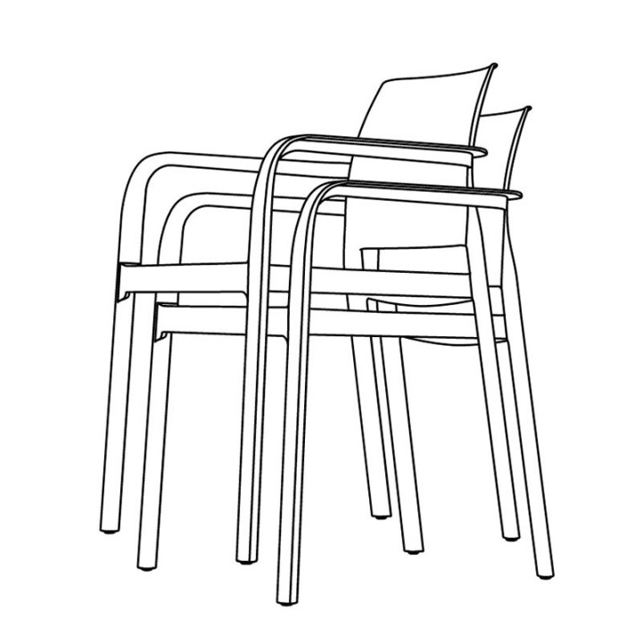 Ensemble table et chaise de jardin 8 personnes - MEET + DOCK - EZPELETA