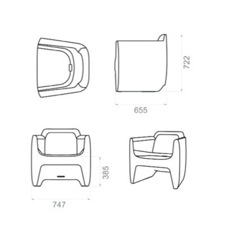 Fauteuil de jardin - TRANSLATION - QEP
