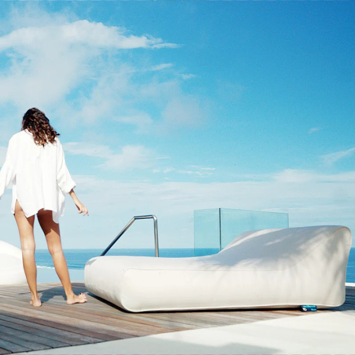 Bain de soleil flottant en tissu imperméable - LAZY CHAIR XXL - fillup