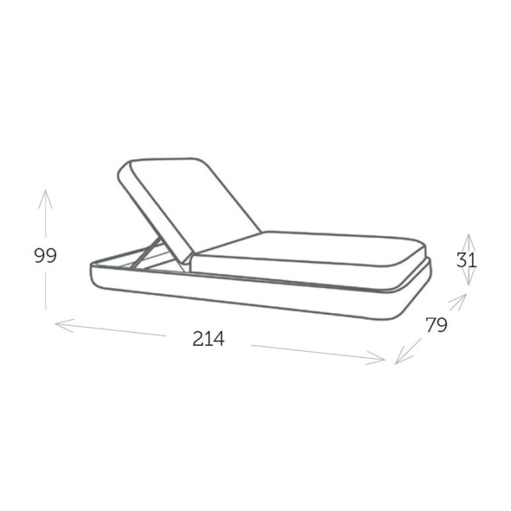 Bain de soleil structure en aluminium - ARTIC - Tresi