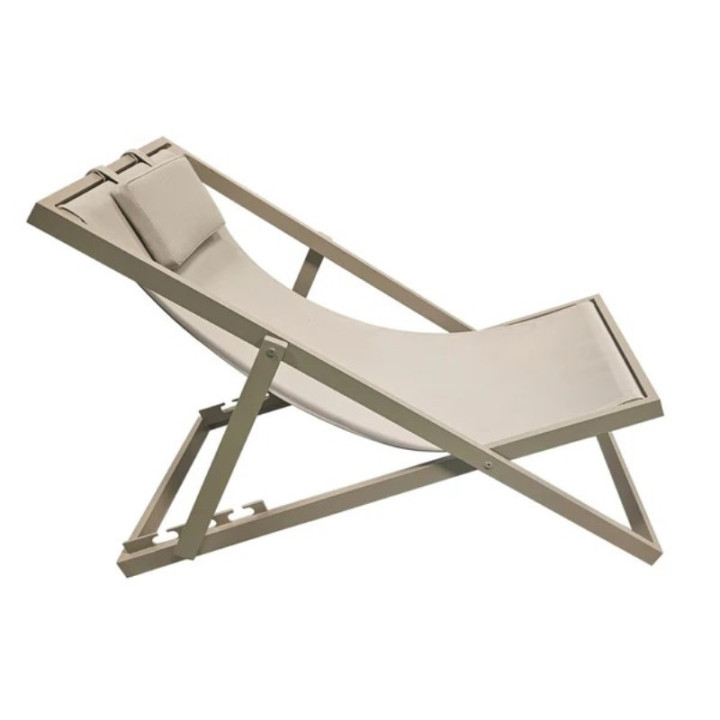 Chaise longue pliante en aluminium - XANTHUS - Tresi