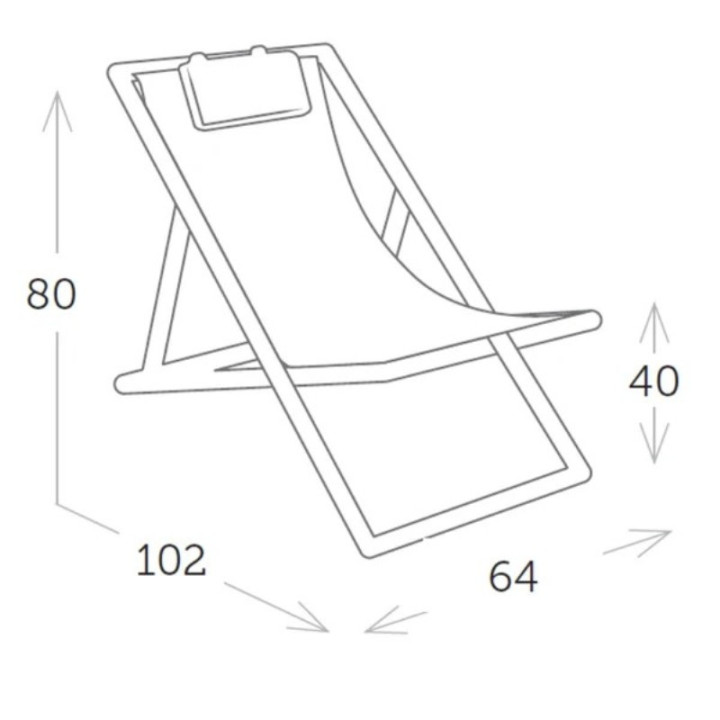 Hamac pliant avec coussin appui-tête - XANTHUS - Tresi