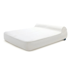 Twin Sunlounger Savane White