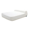 Twin Sunlounger Savane White