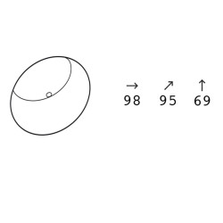 Fauteuil d'extérieur - BLOOM - Dimensions