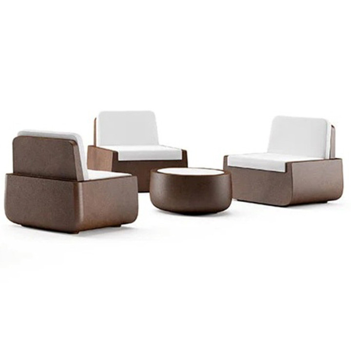 Salon de jardin avec coussin - BOLD - Plust