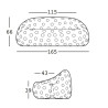 Canapé - airball - Plust - dimensions