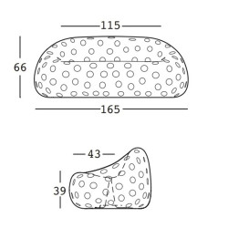 Canapé - airball - Plust - dimensions