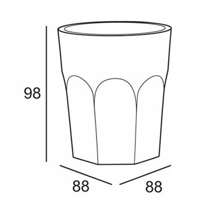Verre lumineux géant Cubalibré