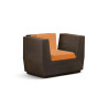 fauteuil-big-cut-plust taupe tissus orange
