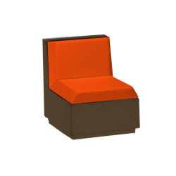 Assise de canapé - BIG CUT - Plust taupe orange
