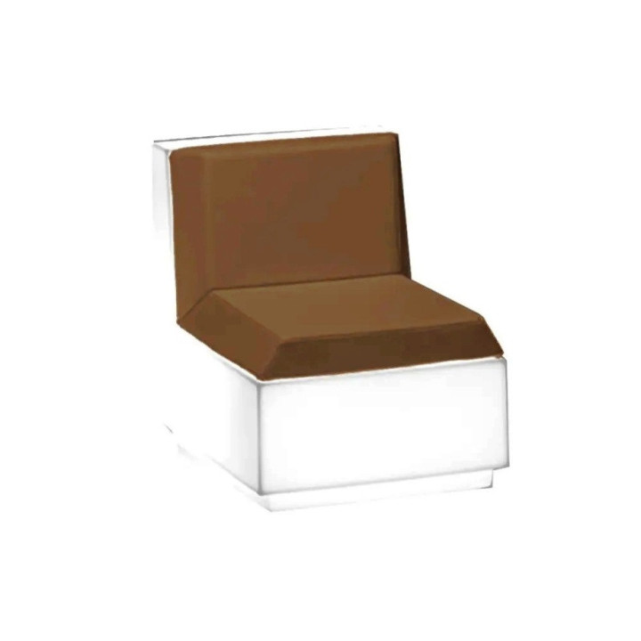 Assise de canapé - BIG CUT - Plust blanc taupe