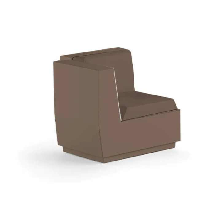 Angle de canapé - BIG CUT - Plust taupe tissus taupe