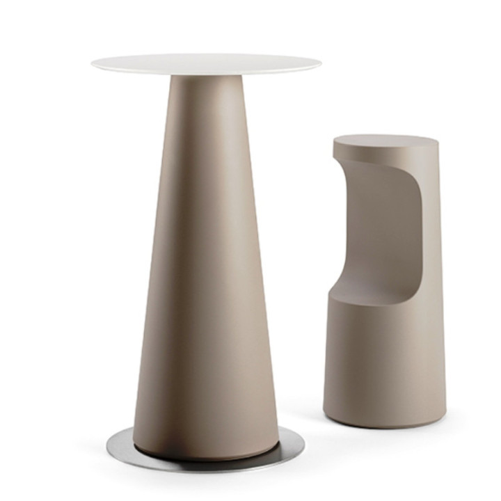 Mange debout avec plateau HPL - FURA - PLUST avec chaise haute