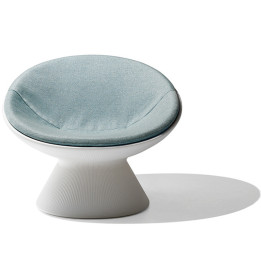 Fauteuil relax d'extérieur avec coussin - FADE - Plust coussin bleu azure